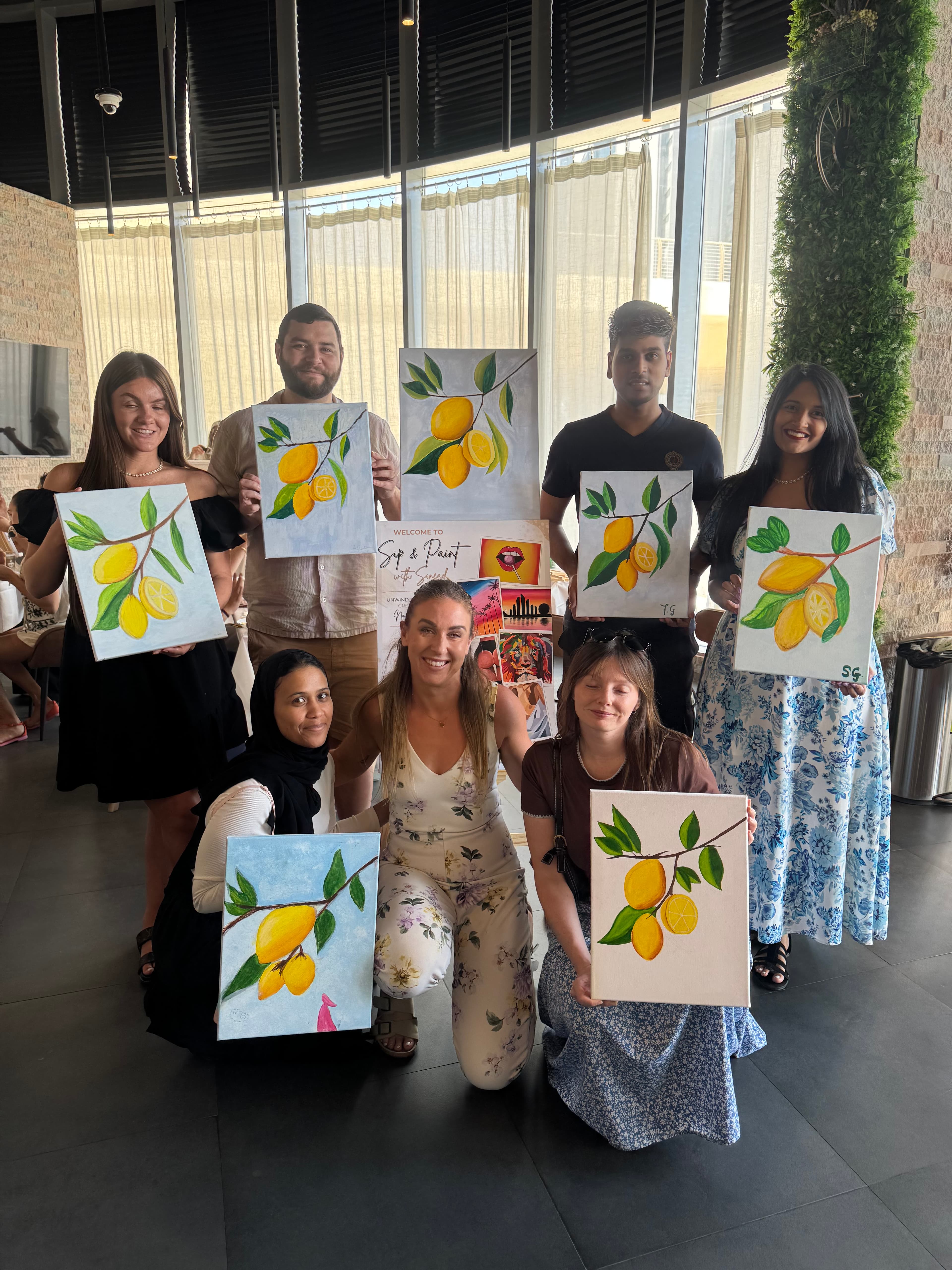 Lemon branch painting